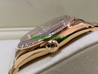 Rolex Day-Date 36MM Yellow Gold White Roman Dial Ref.118398BR