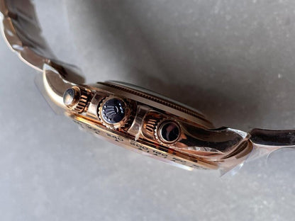 BTF Factory 1:1 Rolex Daytona 116505 904L RG Rose Gold Dial A4130