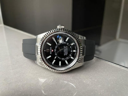 Noob FACTORY 1:1 Rolex Sky-Dweller 326934 904L SS Noob 1:1 Best Edition Black Dial Asian 23J to 9001